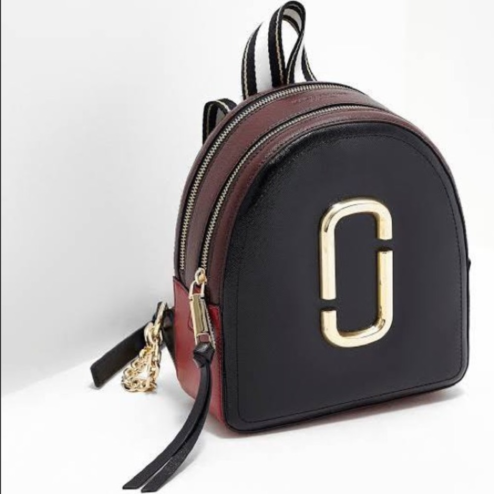 Marc Jacobs Pack Shot Backpack Black/Red/Brown